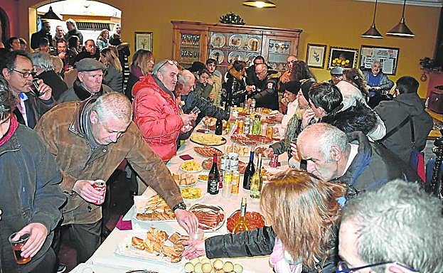 Aperitivo en la Sociedad Gastronómica Calagurritana. 