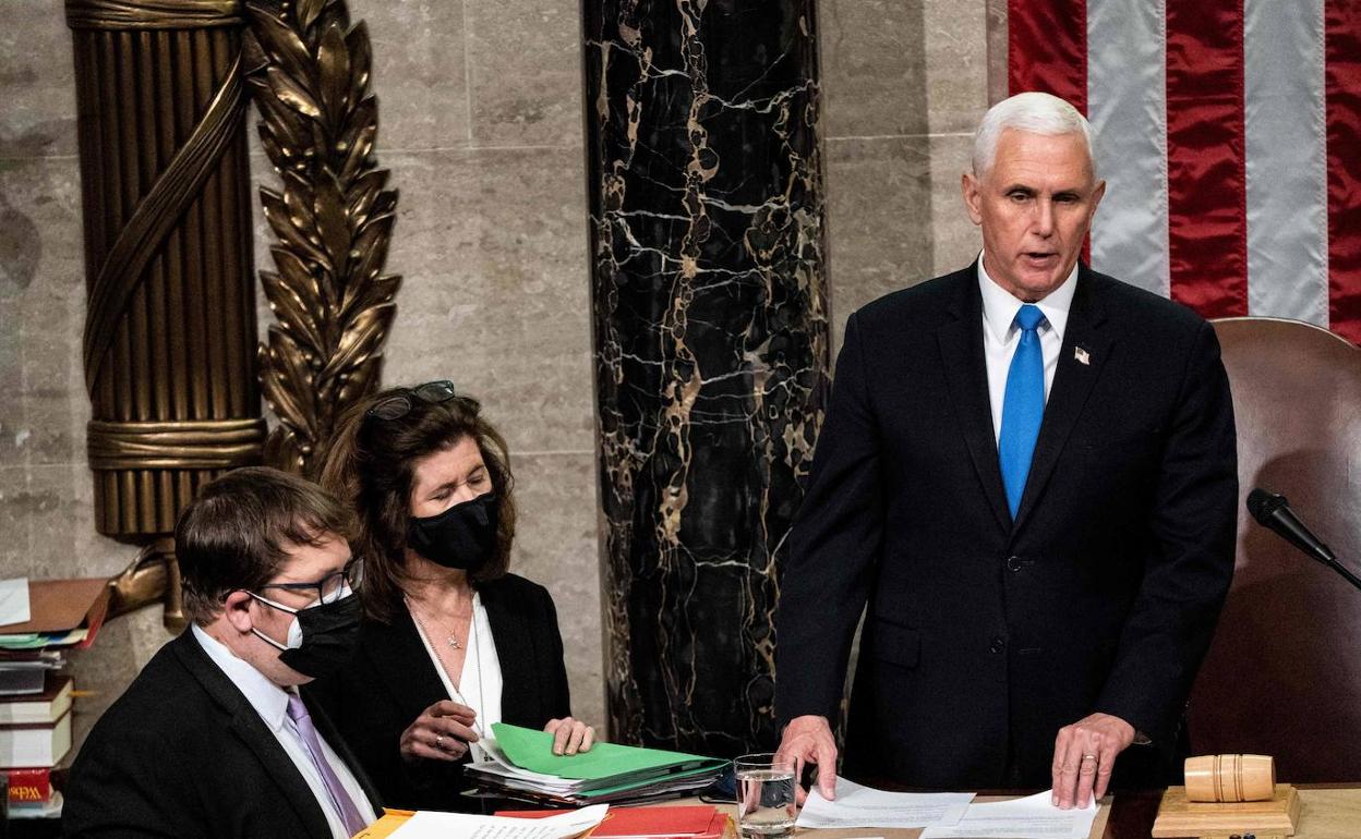 El exvicepresidente estadounidense Mike Pence, en una imagen de archivo. 