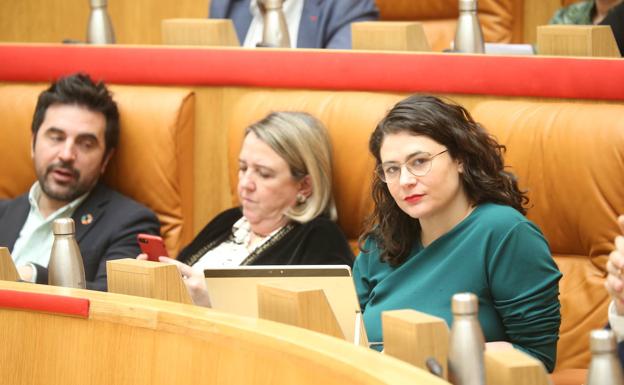 Sesión de este miércoles en el Parlamento de La Rioja. 