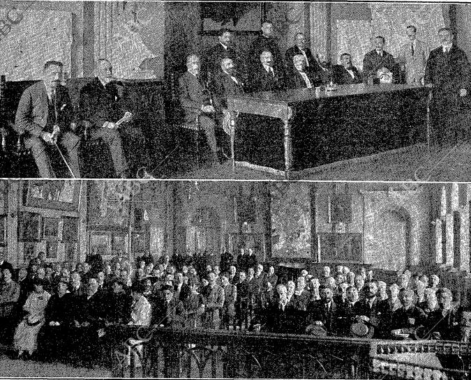 Sesión inaugural del Congreso de Radiactividad en Logroño. 