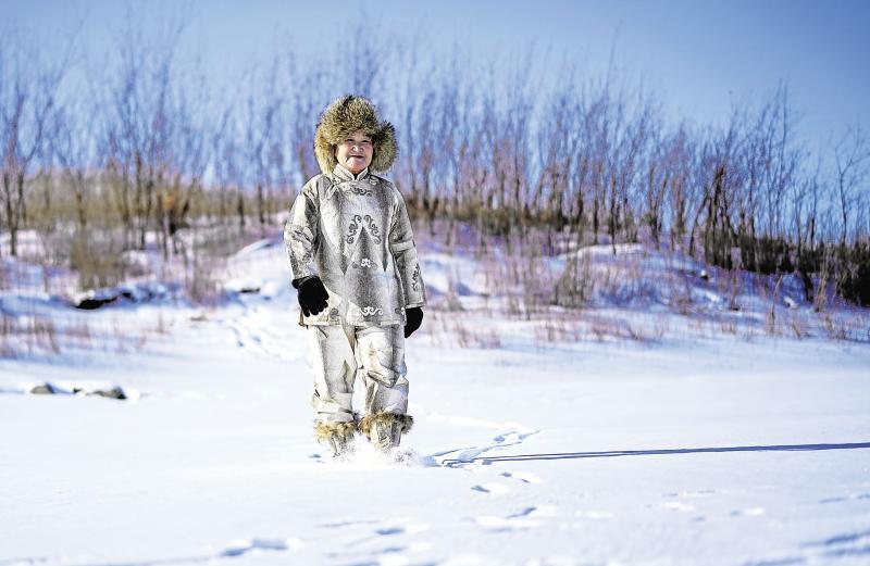 Los vecinos de la región de Heilongjiang pasan ocho meses entre la nieve. 