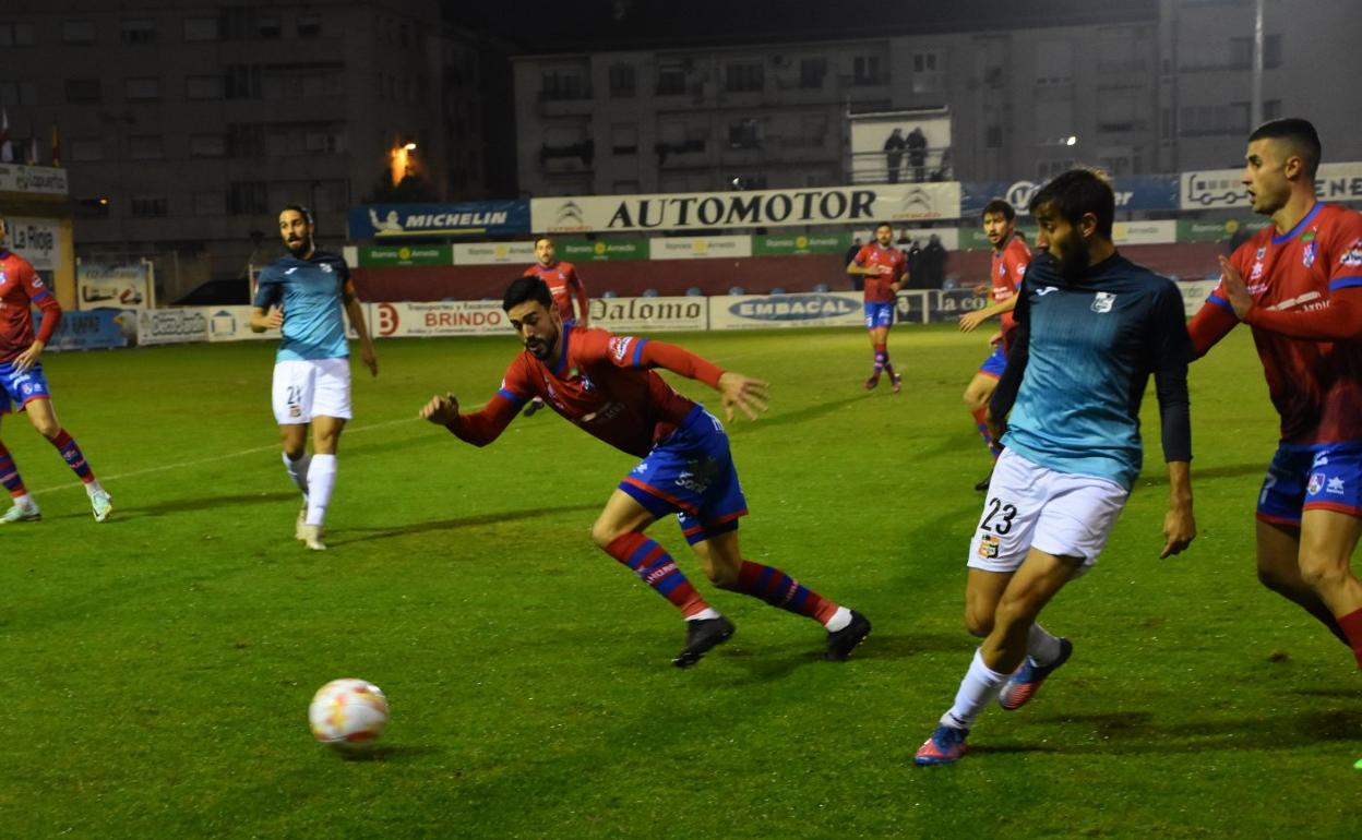 Zubiri durante un lance del partido contra La Nucía en La Planilla el pasado mes de diciembre. 