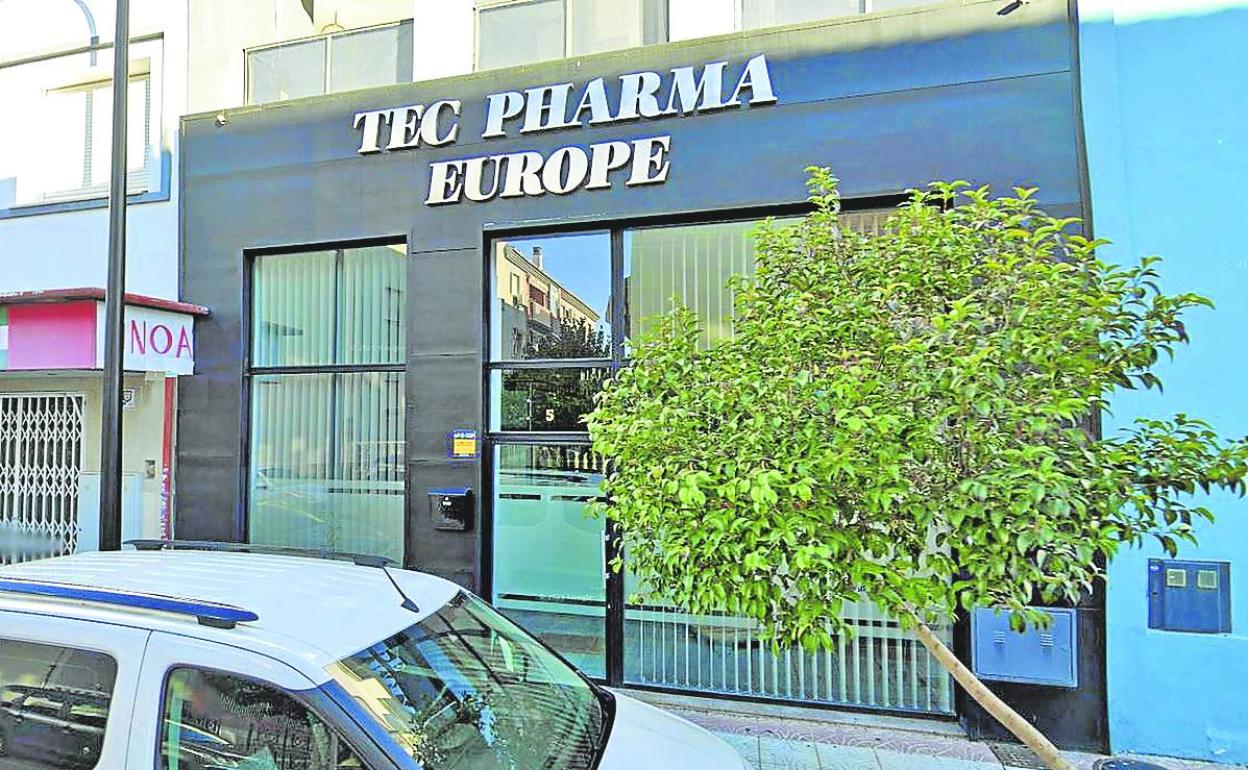 Local de la empresa Tec Pharma Europe, en Armilla (Granada). 