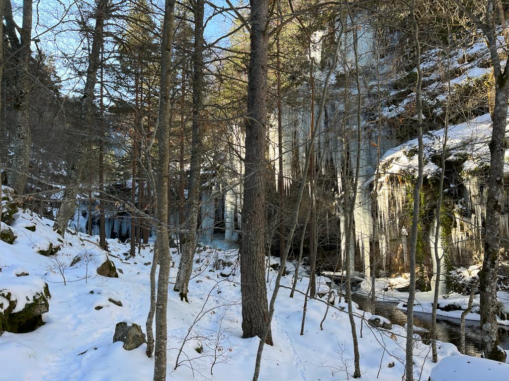 Fotos: Las bellas estampas que dejan el hielo y la nieve en Puente Ra