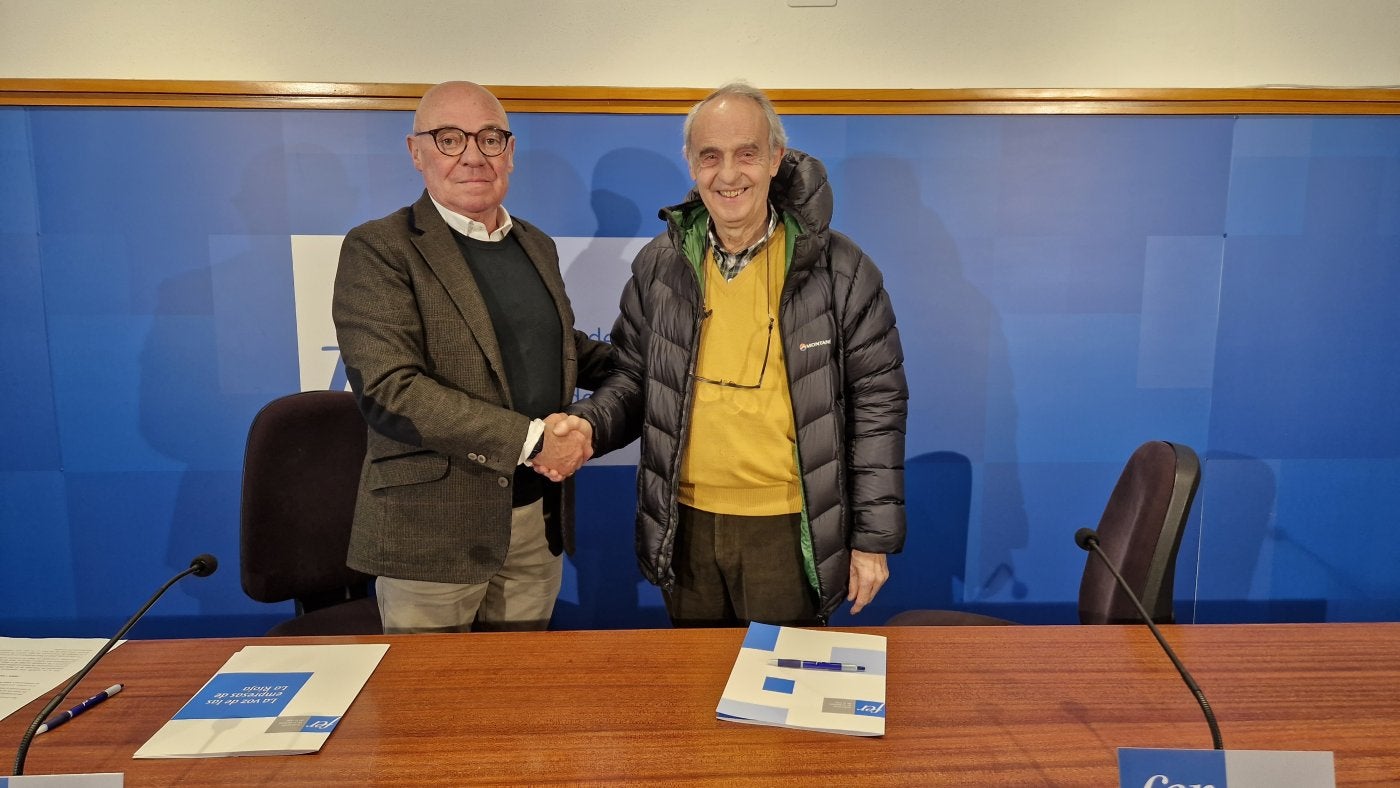 Jaime García-Calzada (izda.) junto a Mariano Otal. 