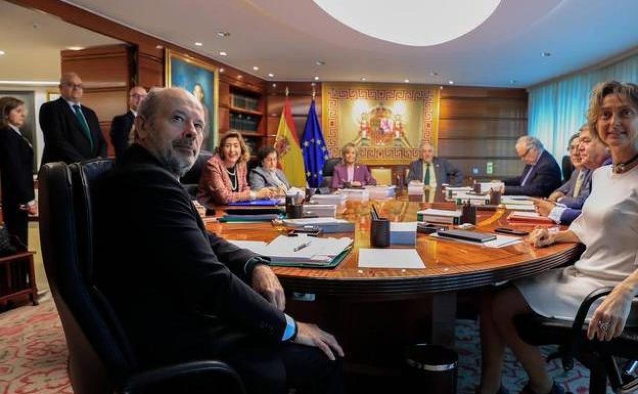 Reunión del pleno del Tribunal Constitucional