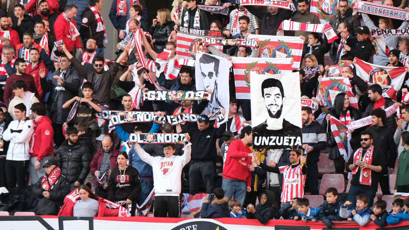 Fotos: El ambiente en la grada de Las Gaunas en el derbi SDL-UDL