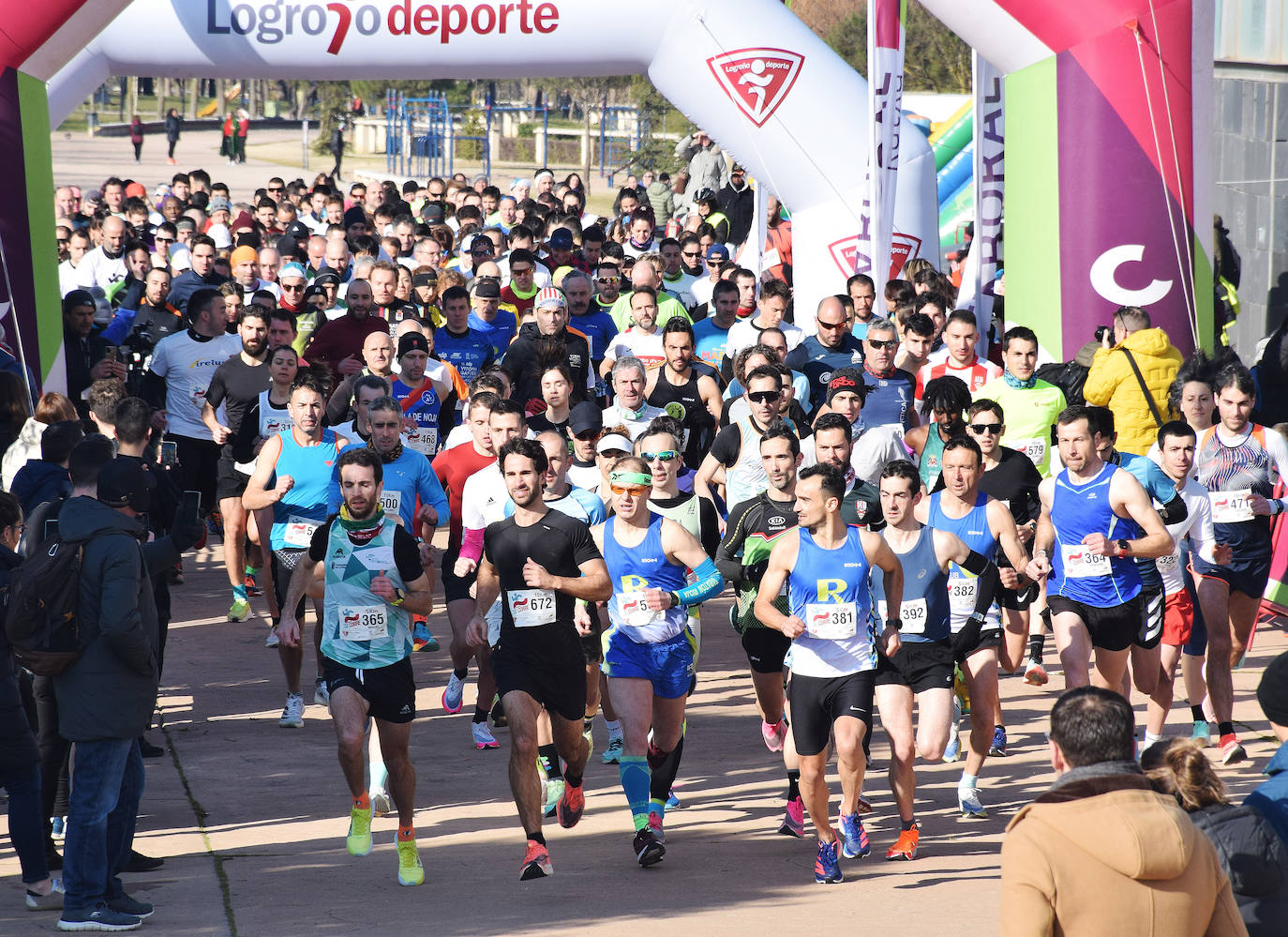 Fotos: Quinientas personas participan en &#039;En Logroño se corre&#039;