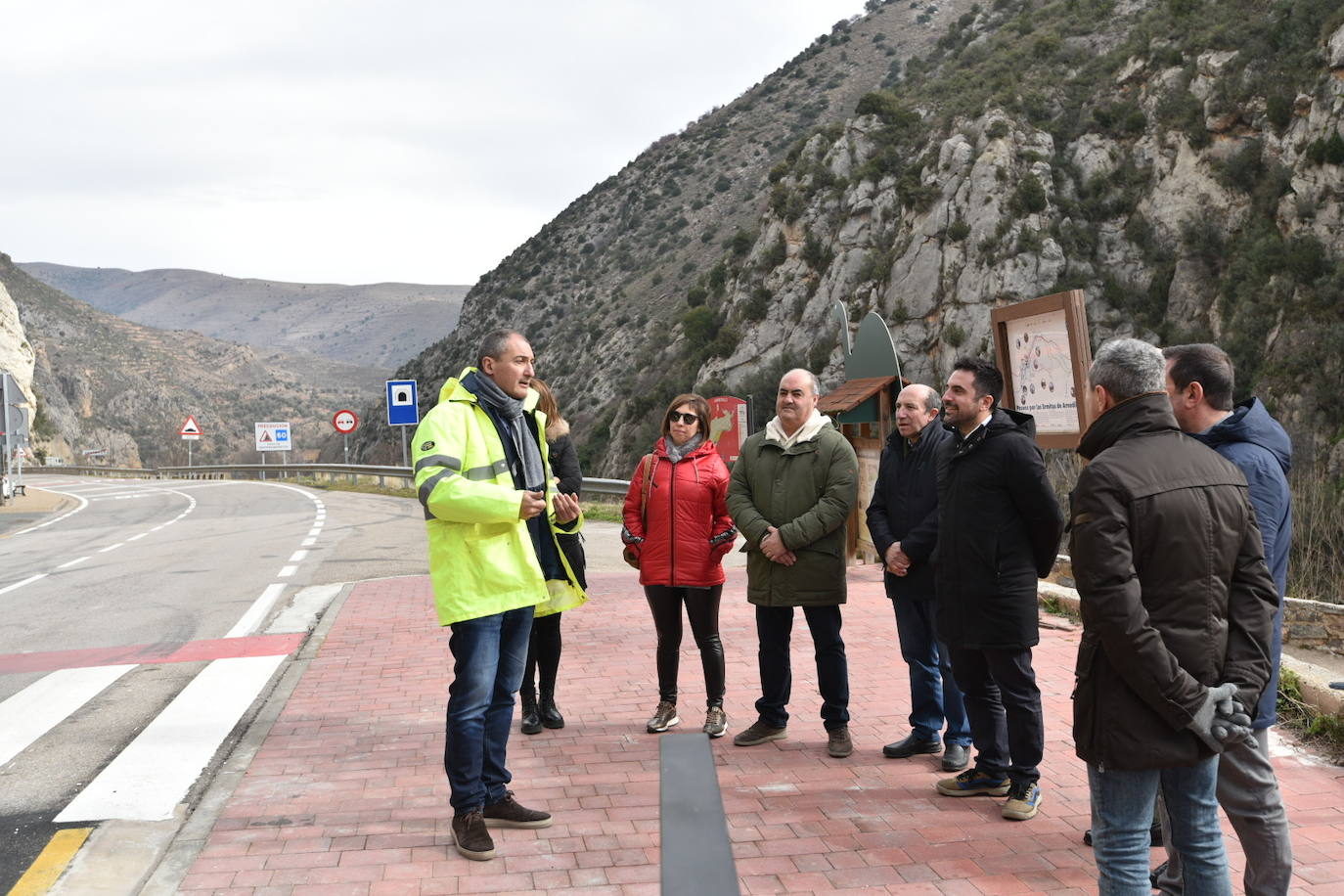 Visita de las autoridades a las obras, que pretenden atraer a más turistas. 