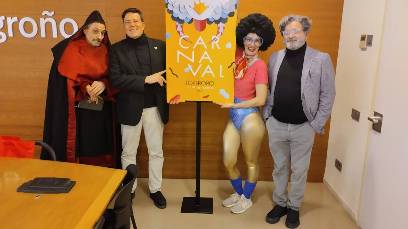 Presentación de las novedades del Carnaval de Logroño para este sábado. 