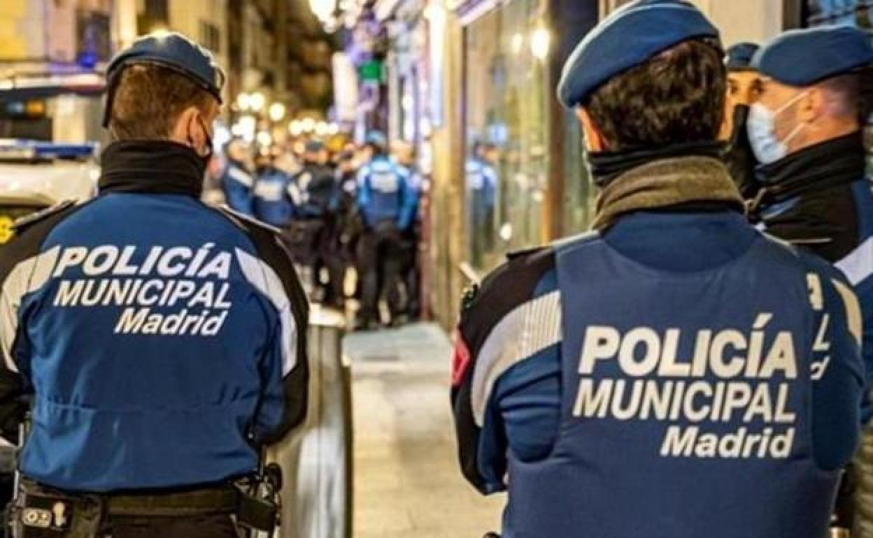 Varios agentes de la Policía Municipal de Madrid.