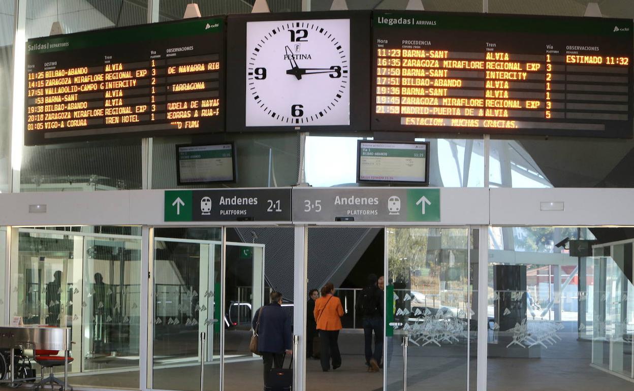 Imagen de archivo de la estación de tren de Logroño. 