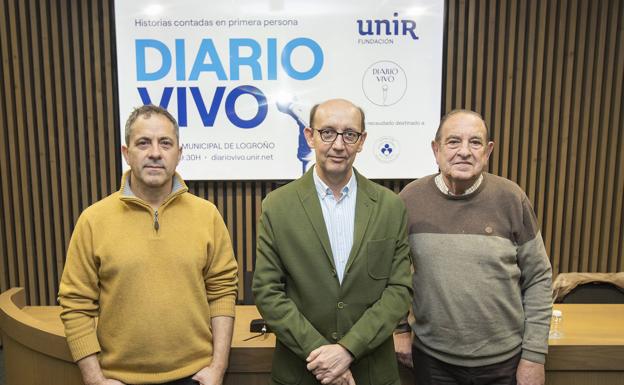 François Musseau, director y cojefe de redacción de Diario Vivo, Alberto Canals, responsable de Relaciones Institucionales de UNIR y Emilio Carreras, presidente de Cocina Económica.