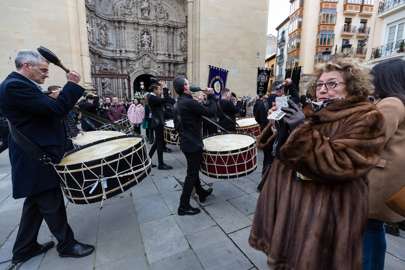 Fotos: Encuentro de cofradías de Semana Santa, en Logroño