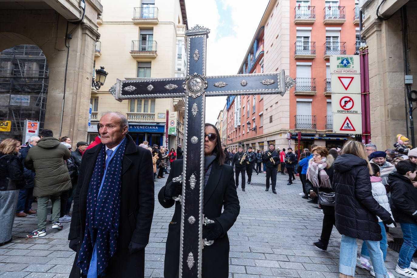 Fotos: Encuentro de cofradías de Semana Santa, en Logroño