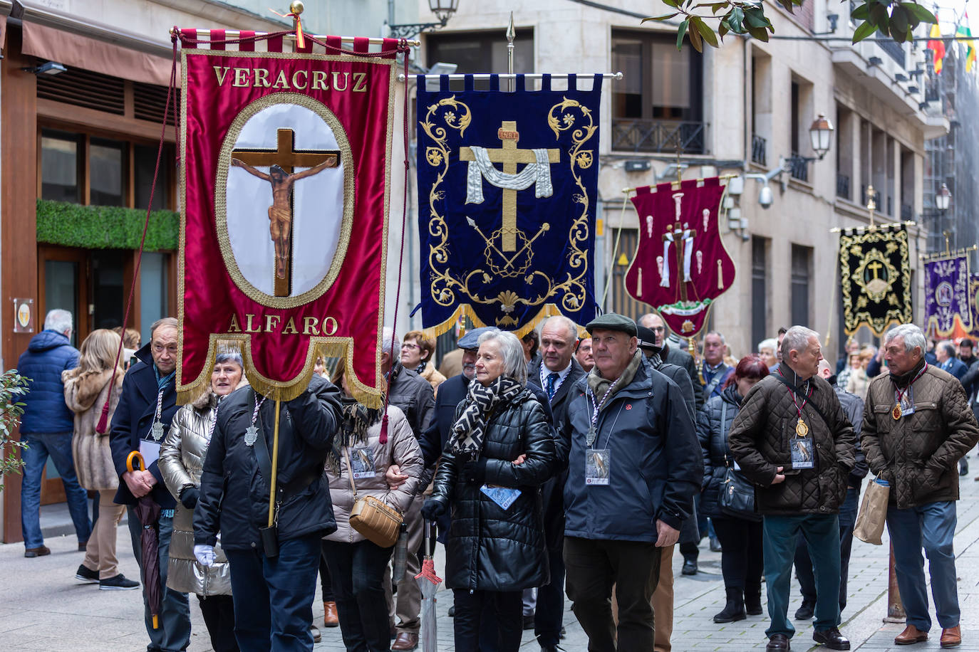 Fotos: Encuentro de cofradías de Semana Santa, en Logroño