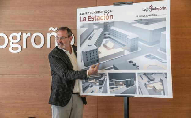 Rubén Antoñanzas, durante la presentación del Estudio de Ideas 'La Estación'. 