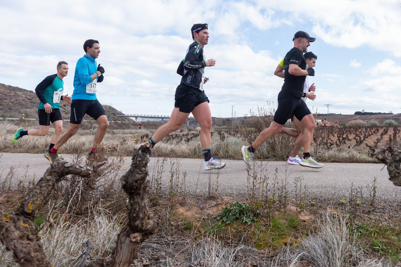 Participantes en la primera etapa de la Media Maratón del Camino, celebrada hace un mes. 