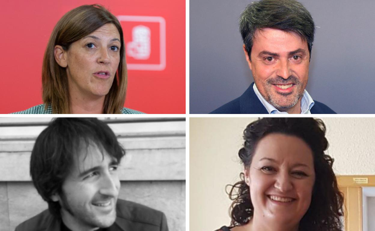 En la imagen, arriba, María Marrodán y Luis Alonso. Abajo, Álvaro Foncea y Esther Espinosa.