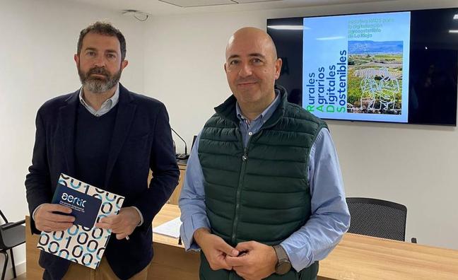 José Luis Pancorbo (Aertic) e Igor Fonseca (ARAG-Asaja), en la presentación del proyecto./ARAG-ASAJA