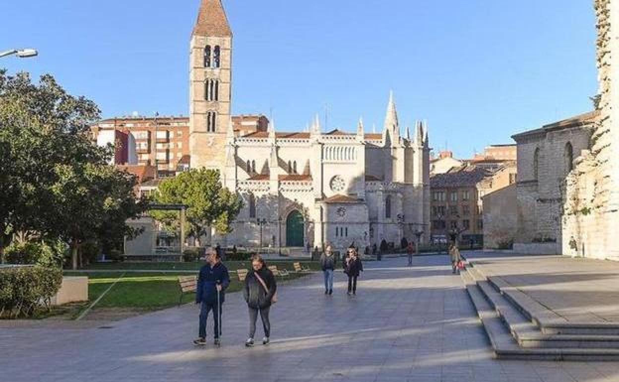 Plaza de Portugalete en Valladolid, donde tuvo lugar la presunta agresión sexual.