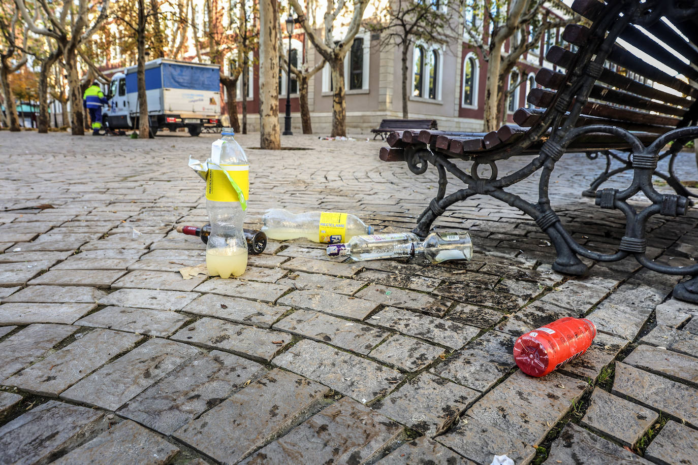 Así ha amanecido Logroño tras la celebración de Nochevieja
