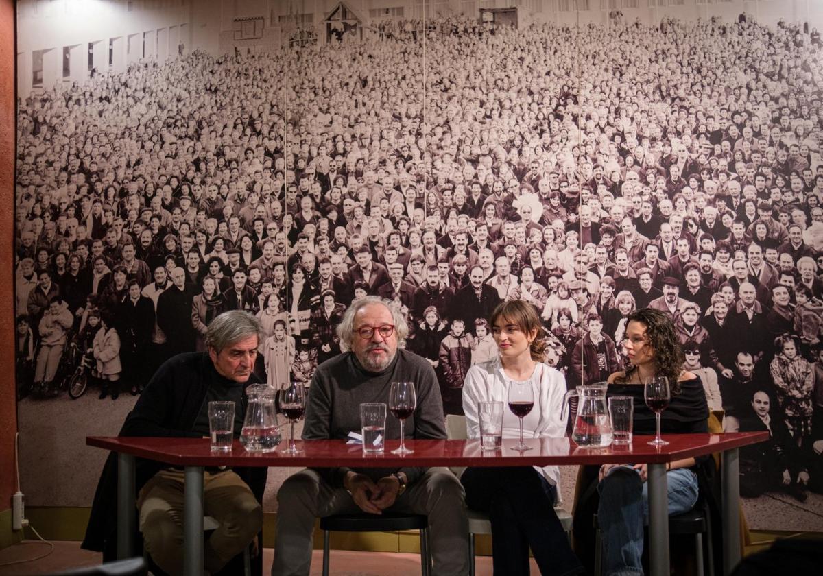 Un momento de la presentación de la exposición en la Casa de la Imagen.