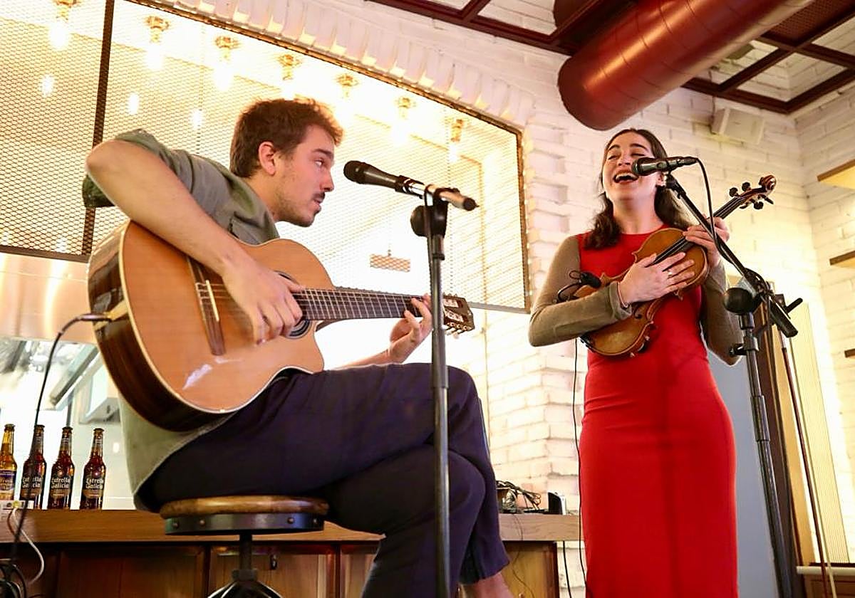 María de la Flor, durante su actuación en el Wine Fandango.