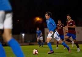 Nacho Ruiz, en un partido con el Manchego de Ciudad Real.