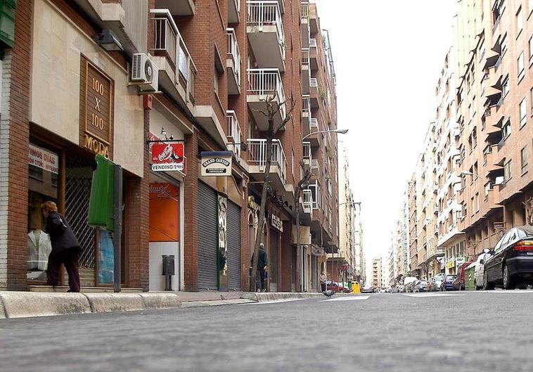 Calle Vitoria de Logroño donde se produjo la agresión.