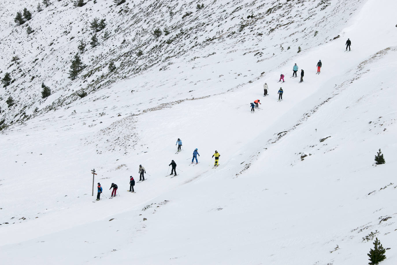 Valdezcaray se llena de esquiadores