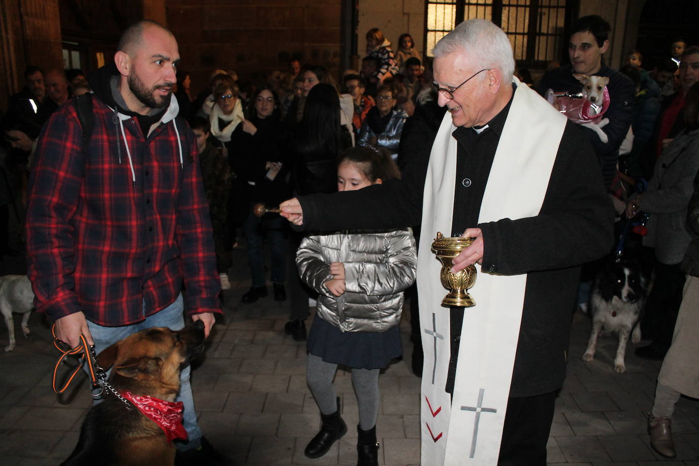 Las imágenes de la bendición de San Antón y el sermón de Nájera