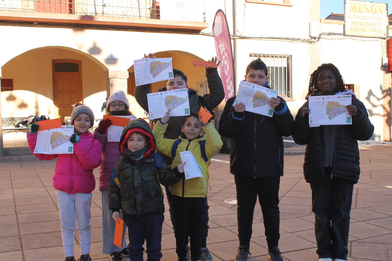 Carrera infantil de orientación en Badarán