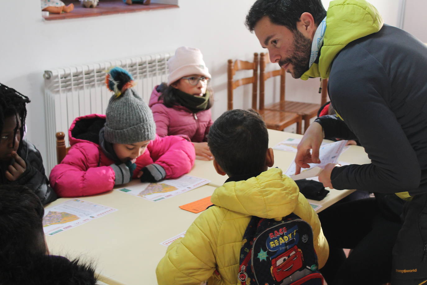 Carrera infantil de orientación en Badarán