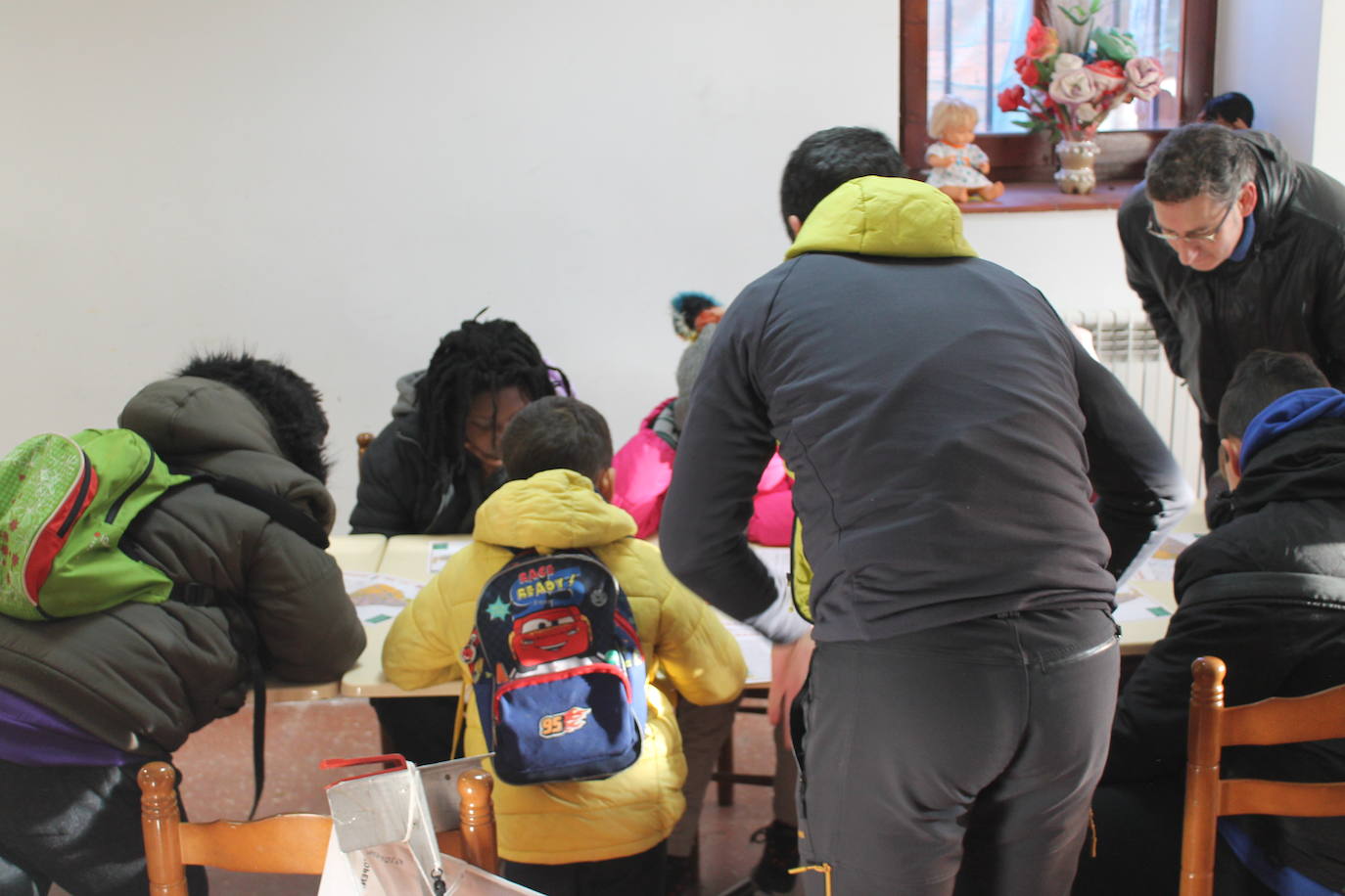 Carrera infantil de orientación en Badarán