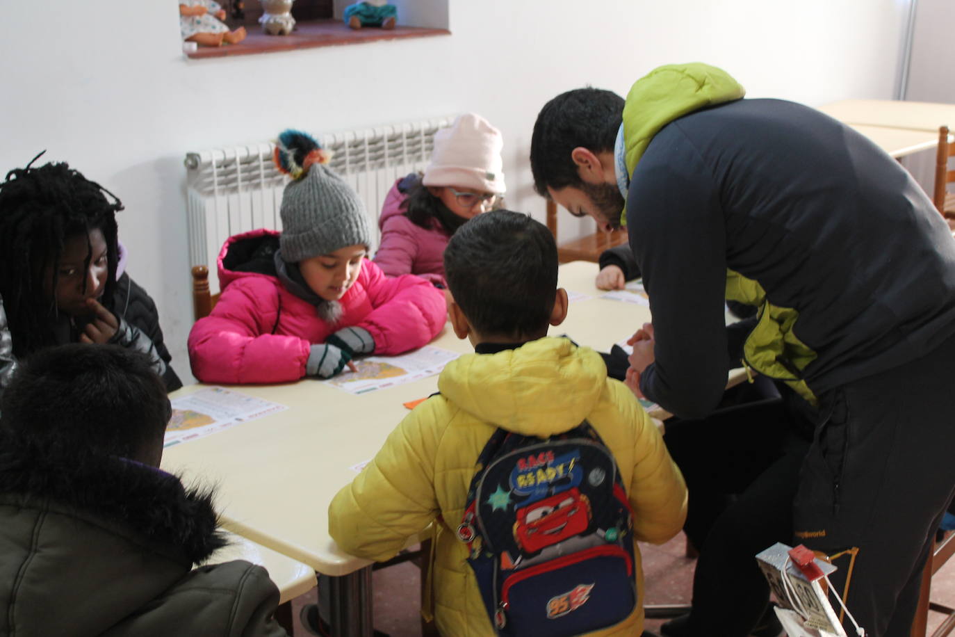 Carrera infantil de orientación en Badarán