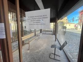Un acto vandálico obliga a cerrar la terminal de autobuses de Fuenmayor
