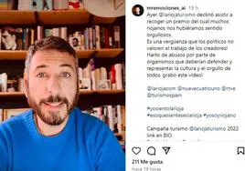 Publicación de Juanma Carrillo Instagram.