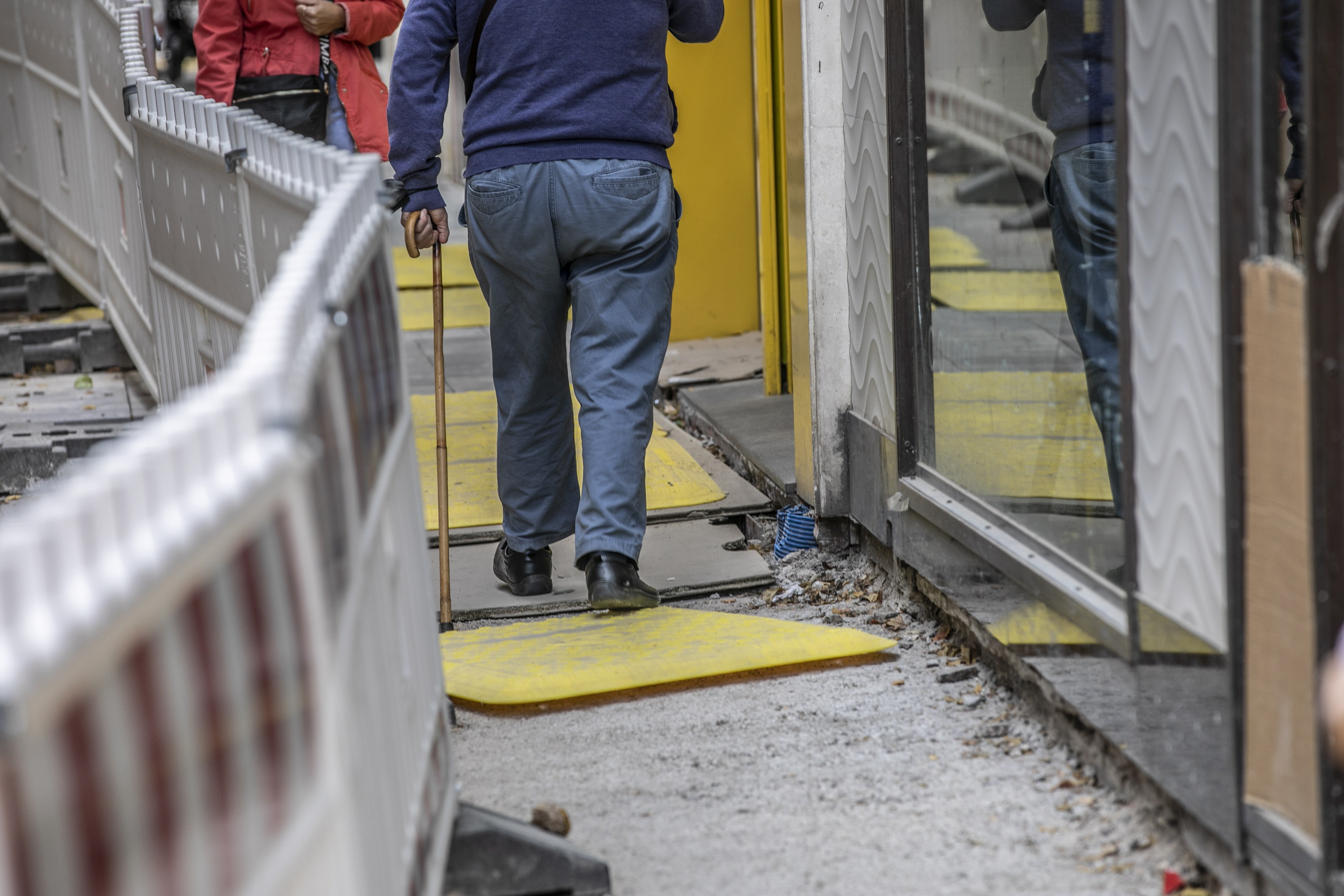 Obras en las Cien Tiendas en octubre del 2022.
