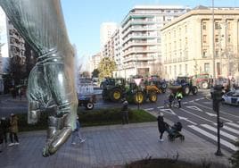 Imagen de la penúltima tractorada que recorrió Logroño.