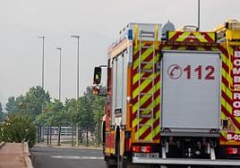 Imagen de archivo de un camión de bomberos en Logroño.