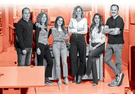 Jesús Fernández, Alicia Ubago, María Molinuevo, Estrella Domínguez, Elena González y Jorge Martínez forman el departamento de marketing de Diario LA RIOJA.