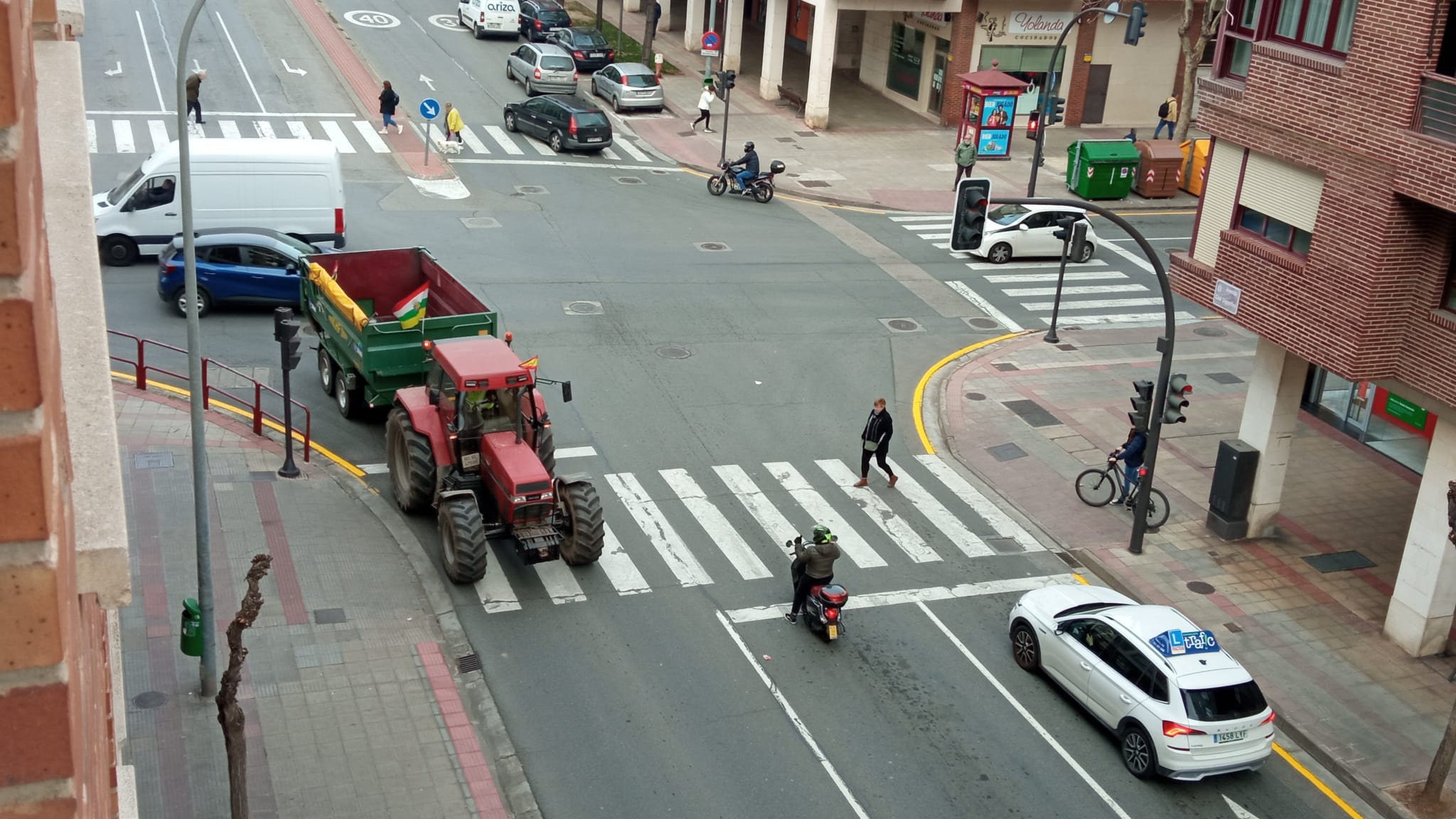 Las imágenes de los tractores en las calles de Logroño