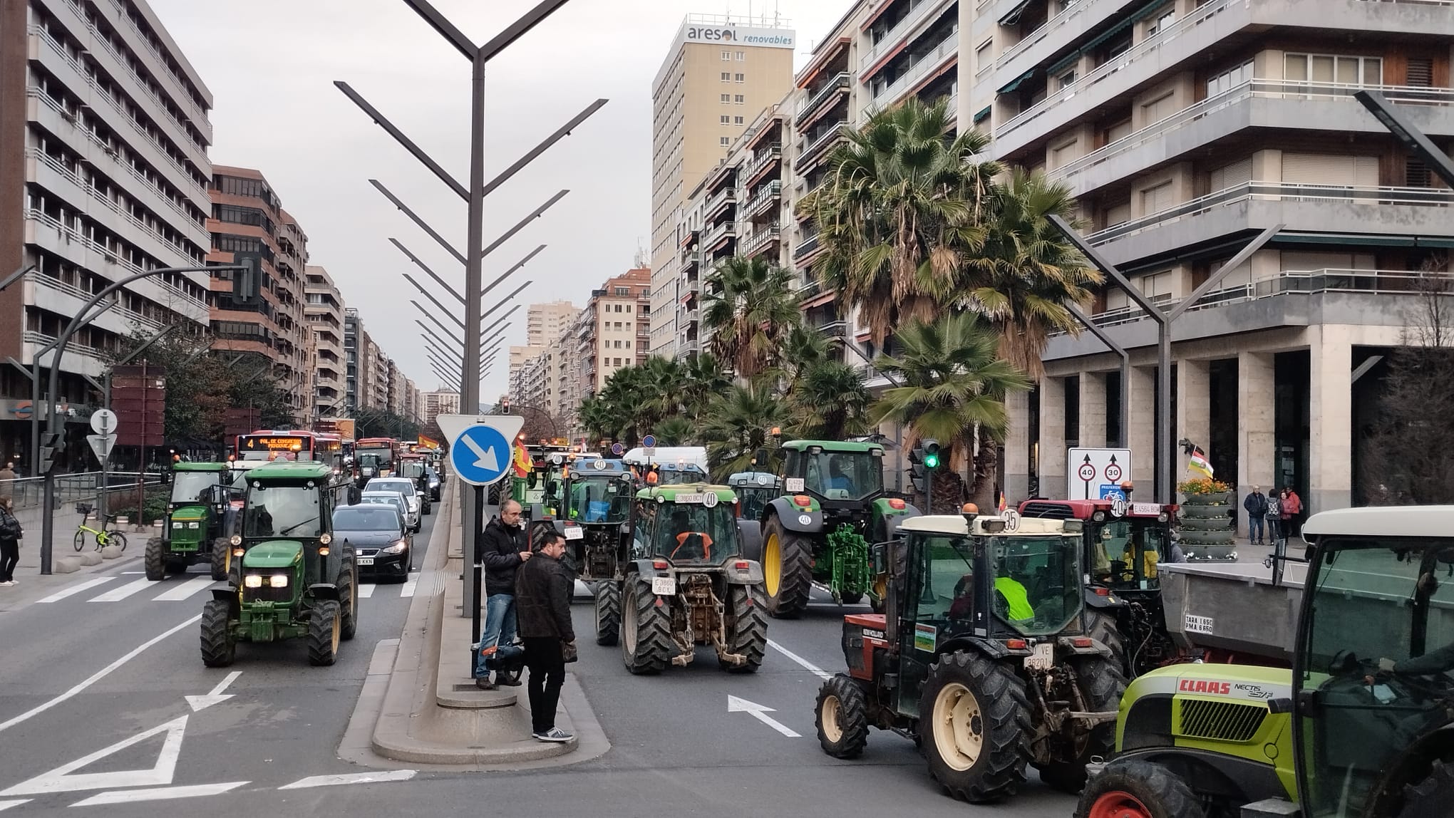 Las imágenes de los tractores en las calles de Logroño