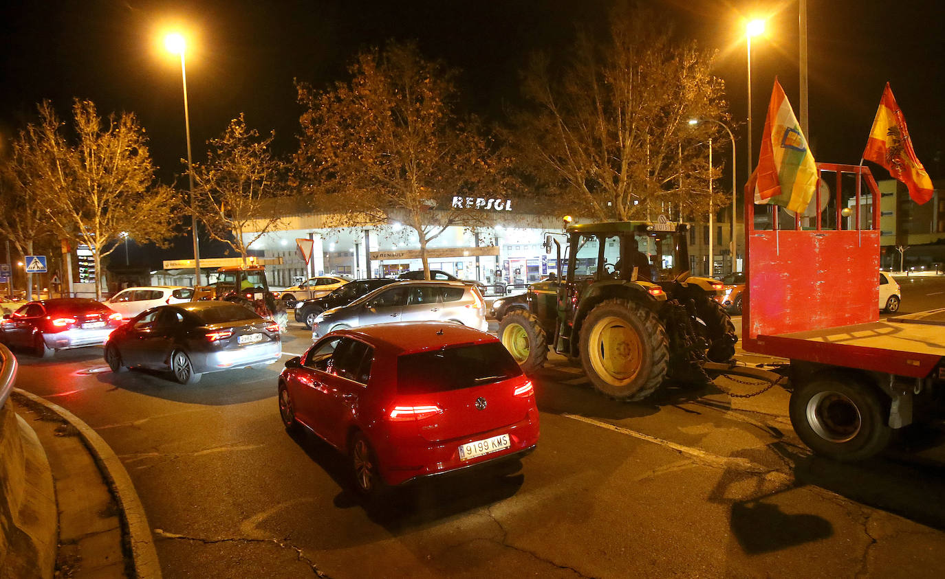 Las imágenes de los tractores en las calles de Logroño