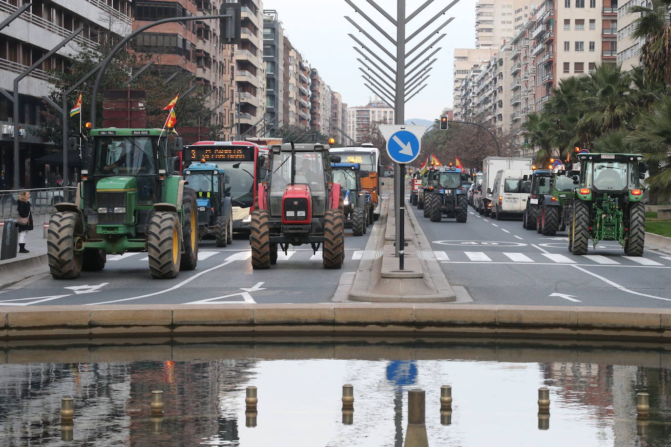 Las imágenes de los tractores en las calles de Logroño