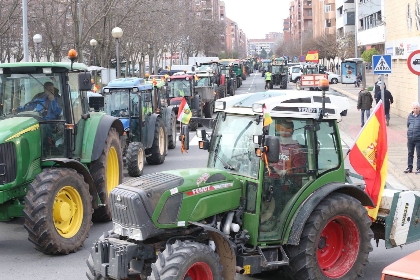 Las imágenes de los tractores en las calles de Logroño