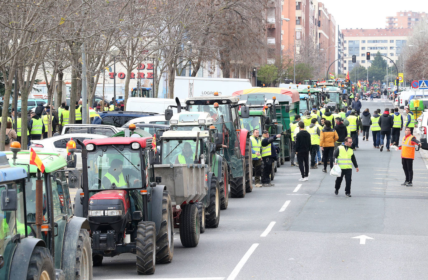 Las imágenes de los tractores en las calles de Logroño