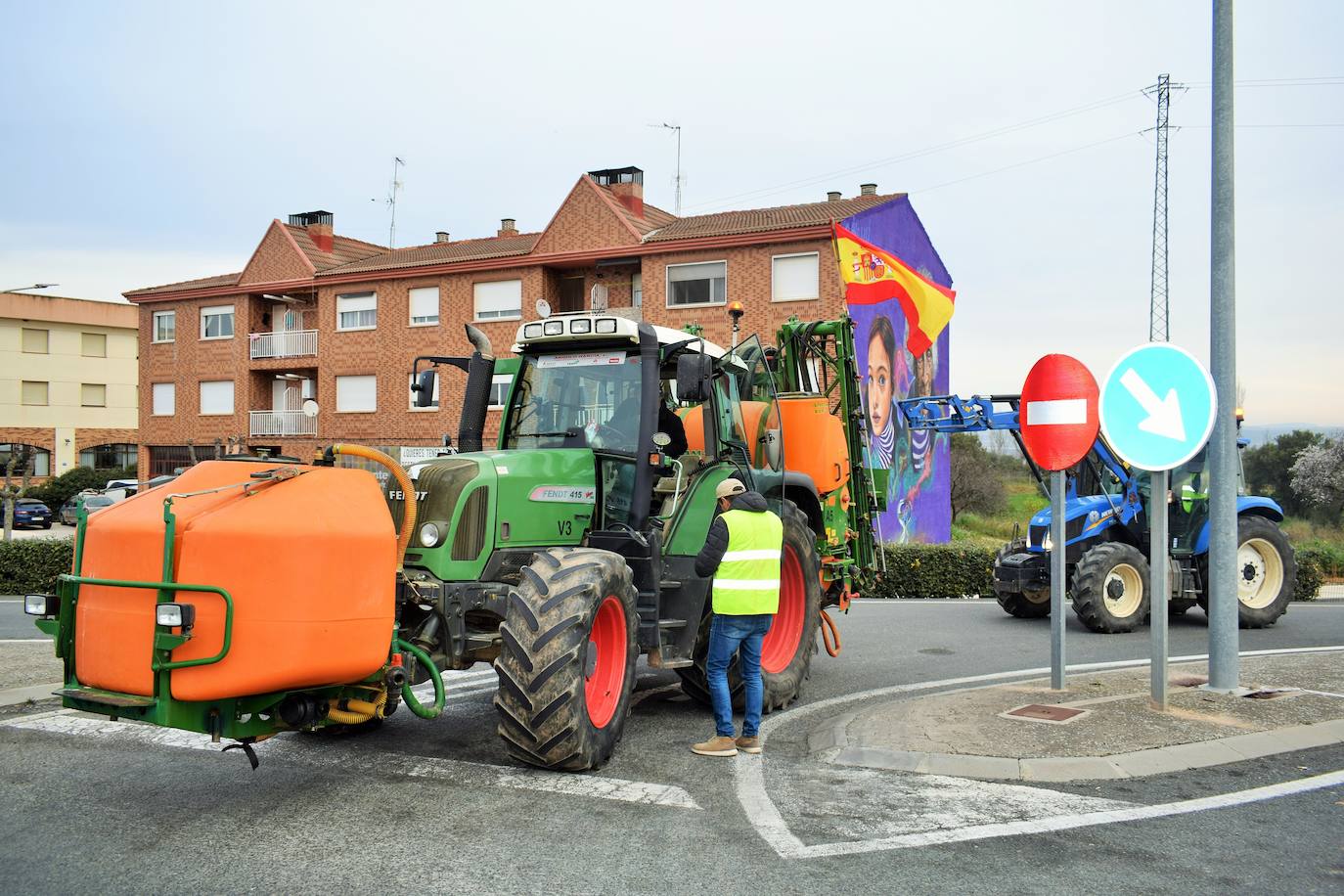 Las imágenes de los agricultores protestando en El Sequero