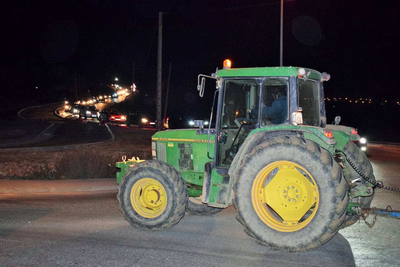 Fotos de la protesta agraria en Villamediana